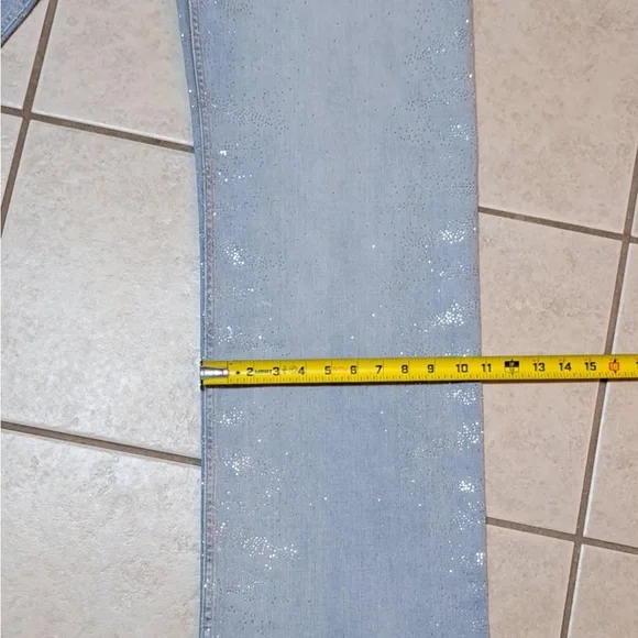 Maeve (Anthropologie) "The Colette Full-Length Sparkle Jeans" - Picture 9 of 12